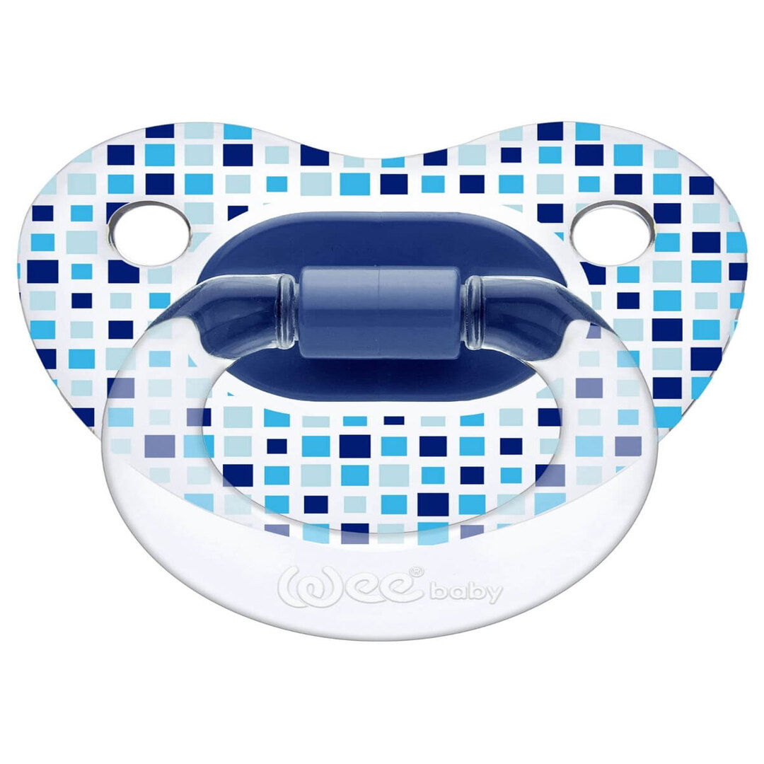 Wee Baby No3 Şeffaf Desenli Damaklı Emzik 838