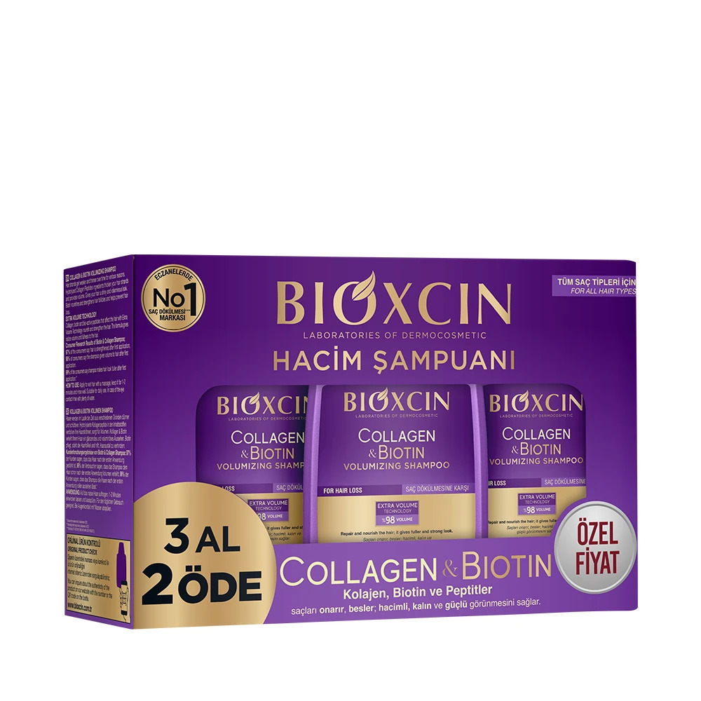Bioxcin Collagen Biotin Hacim Şampuanı 3 Al 2 Öde