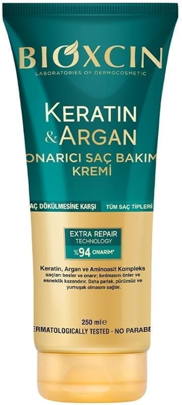Bioxcin Keratin & Argan Onarıcı Saç Bakım Kremi 250ml