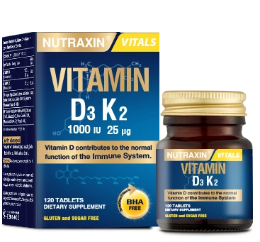Nutraxin Vitamin D3K2 1000 IU 120 Tablet
