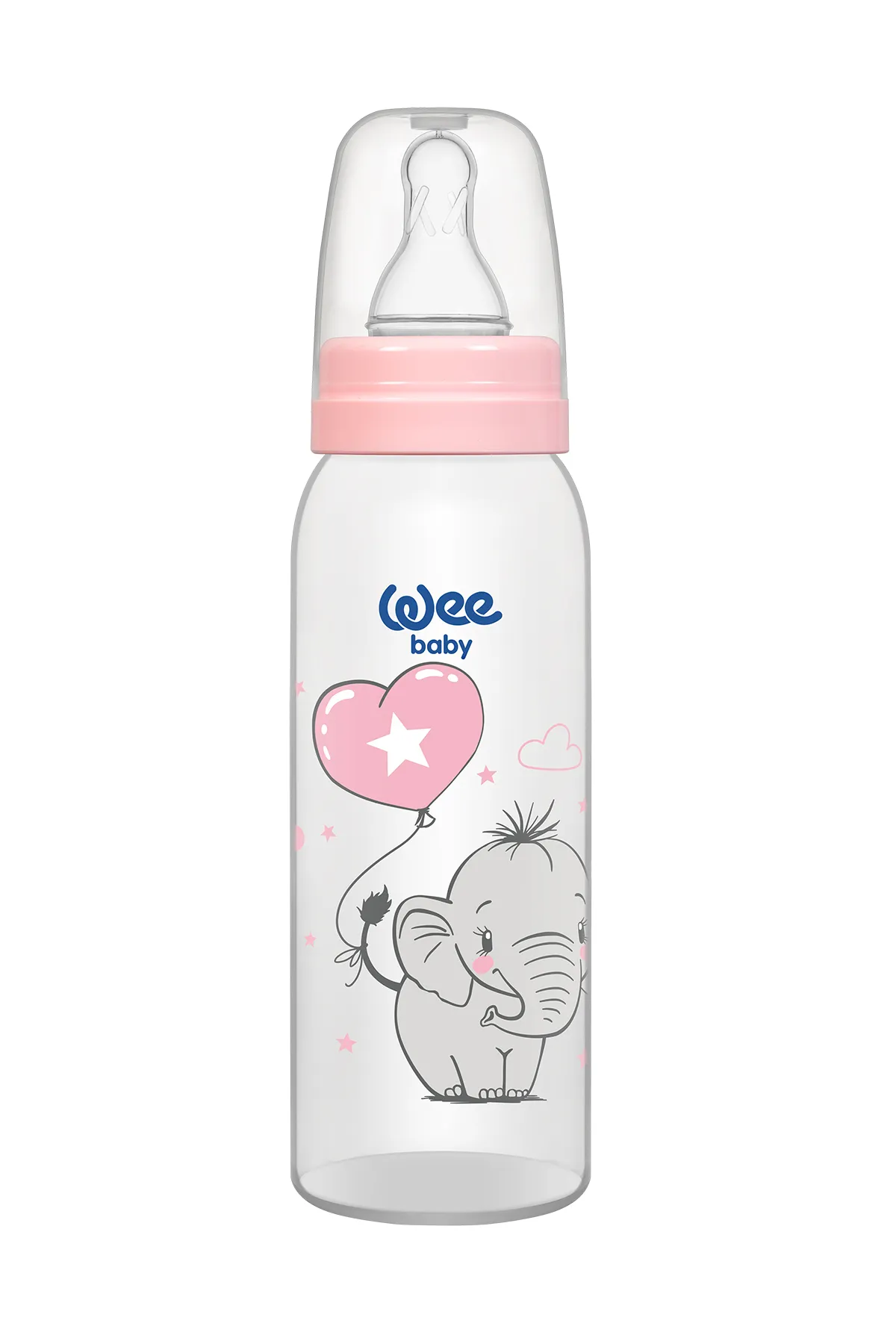 Wee Baby Klasik Cam Biberon 250ml  Pembe
