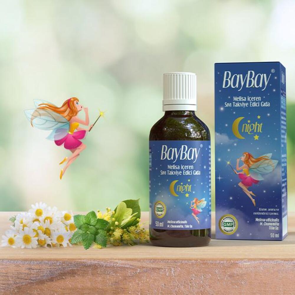 Baybay Night Melisa İçeren Bitkisel Damla 50 ml