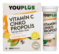 Youplus Vitamin C Çinko Propolis 20 Efervesan Tablet